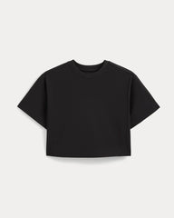 Forever Jersey Cropped Tee | Black