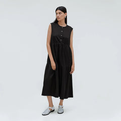 The Tiered Midi Dress | Black