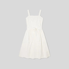 The Organic Cotton Herringbone Dress | Bone