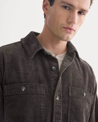 Wide Wale Corduroy Shirt | Dark Chocolate