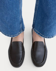 Leather Day Driver Loafer | Black