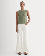 The Organic Cotton Open-Stitch Tank | Sagebrush