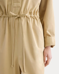 The Utility Drawstring Jumpsuit | Classic Khaki