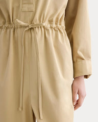 The Utility Drawstring Jumpsuit | Classic Khaki