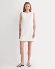 The Shift Dress in Stretch Linen | Bone