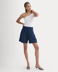 Tailored A-Line Short | Navy