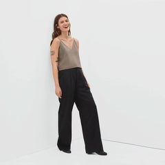 The Washable Silk Cropped Cami | Burnt Sugar