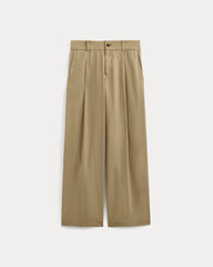Wide-Leg Trouser in Buttersmooth | Ash Brown | 32" Inseam