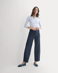 Tailored Drape Seam Pant | Navy