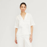 The Linen Workwear Shirt | White