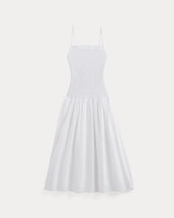 The Gauze Open-Back Dress | White