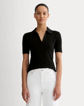 The Knit Polo | Black