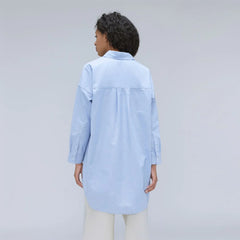 The Way Long Oxford Shirt | Light Blue