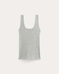 The Luxe Rib Square-Neck Tank | Classic Heather Grey