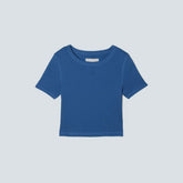 The ’90s Rib Tee | Deep Blue