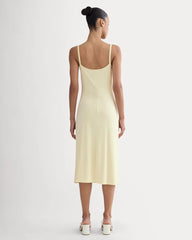 The Tank Midi Dress in Butterknit | Light Yellow