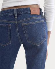 Everlane x Elena Bonvicini Highland Low-Rise Cigarette Jean | Deep Bay Indigo