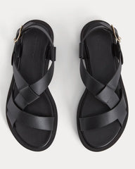 The City Strap Sandal | Black