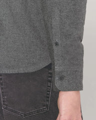 The Brushed Flannel Shirt | Heathered Graphite