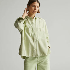 The Boxy Flannel | Seafoam Green