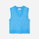 The Cloud Cable-Knit Vest | Lake