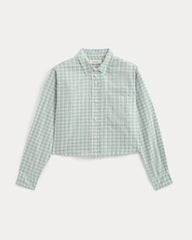 The Way-Short Shirt in Silky Cotton | Gray Mist
