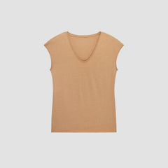 The Hemp Scoop-Neck Muscle Tee | Caramel