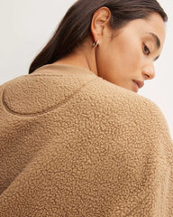 The ReNew Fleece Oversized Crew | Tiger's Eye