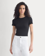 Tissue Short-Sleeve Crew | Black