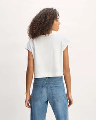 The Muscle Cropped Tee in Essential Cotton | White
