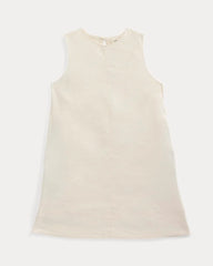 The Shift Dress in Stretch Linen | Bone