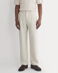 Soyeux Linen Pleated Trouser | Peyote