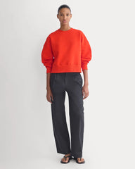 Luxe Fleece Sweatshirt | Fiery Red
