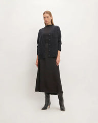 The Cozy-Stretch Relaxed Cardigan | Charcoal