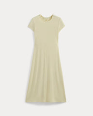 Midi Tee Dress in Butterknit | Light Yellow