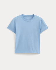 The Box-Cut Tee in Essential Cotton | Open Air Blue | No Pocket