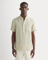 The Classic Short-Sleeve Shirt in Linen | Elm Gingham