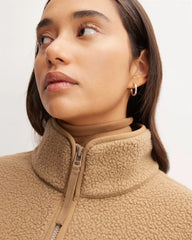 The ReNew Fleece Oversized Half-Zip | Tiger's Eye