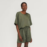 The Satin Relaxed Tee | Kalamata