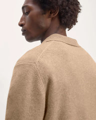 The Classic Polo in Luxe Merino | Oat Melange