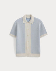 Button-Down Resort Polo | Light Heathered Oat/Open Air