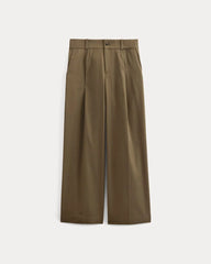 Wide-Leg Trouser in Buttersmooth | Deep Taupe | 30" Inseam