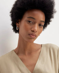 The Wrap Jumpsuit in Linen | Trench Coat Khaki