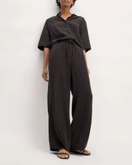 The Wide-Leg Pant in Butterlite | Black