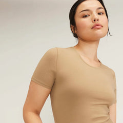 The Supima® Form Crew Neck Tee | Tiger's Eye