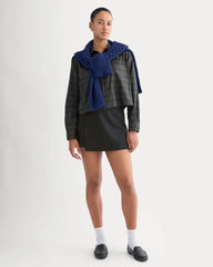 The Way-Short Shirt in Silky Cotton | Duffle Bag Plaid