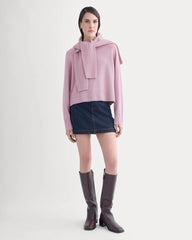 The Boxy Crew in Cashmere | Lilac Crush