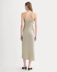 Bias Cut Slip Dress in Silk Charmeuse | Peyote
