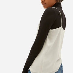 The Washable Clean Silk Cami | Grey White