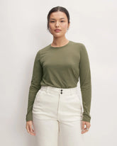 The Organic Cotton Long-Sleeve Crew | Kalamata